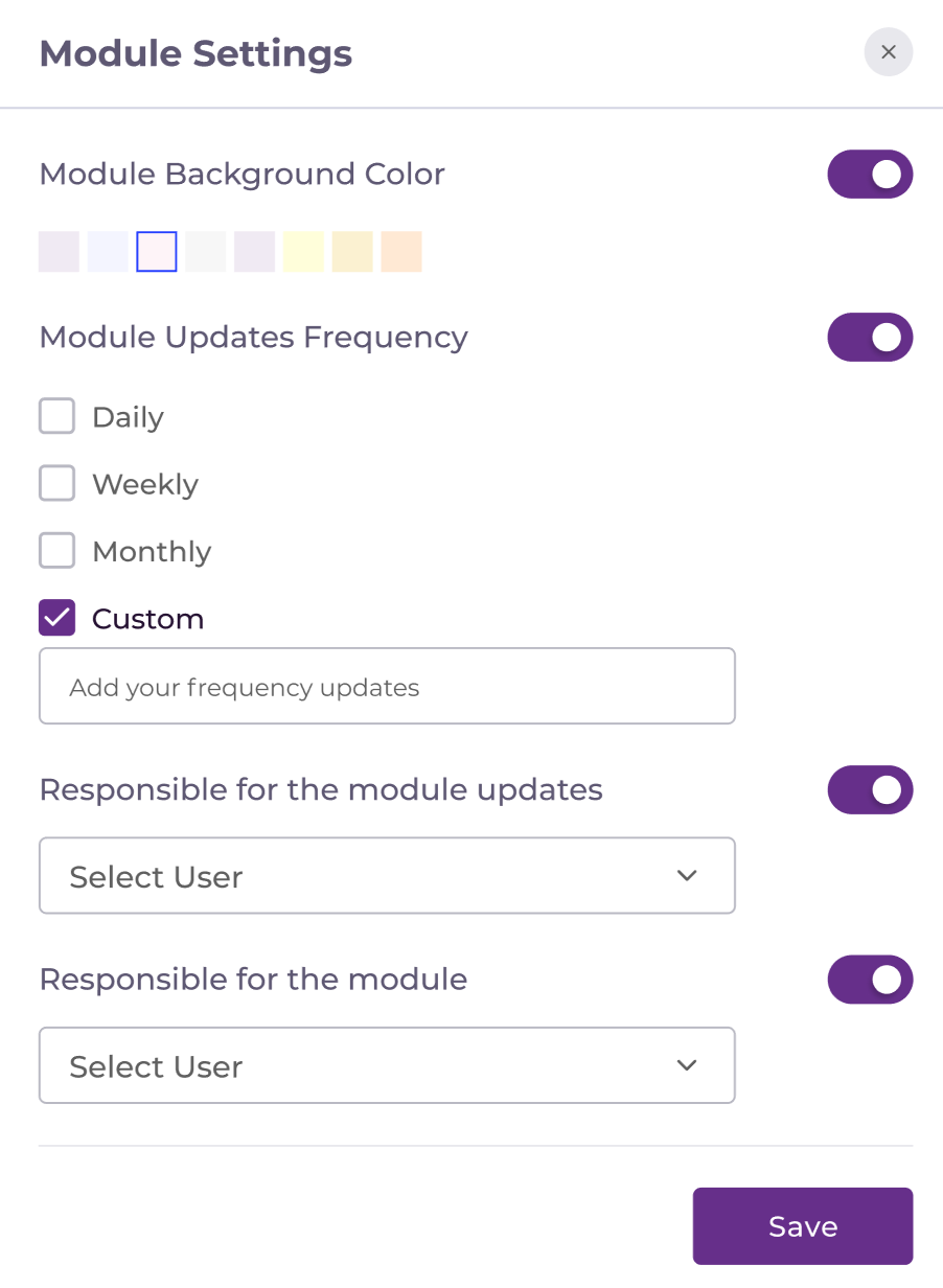 Module Settings
